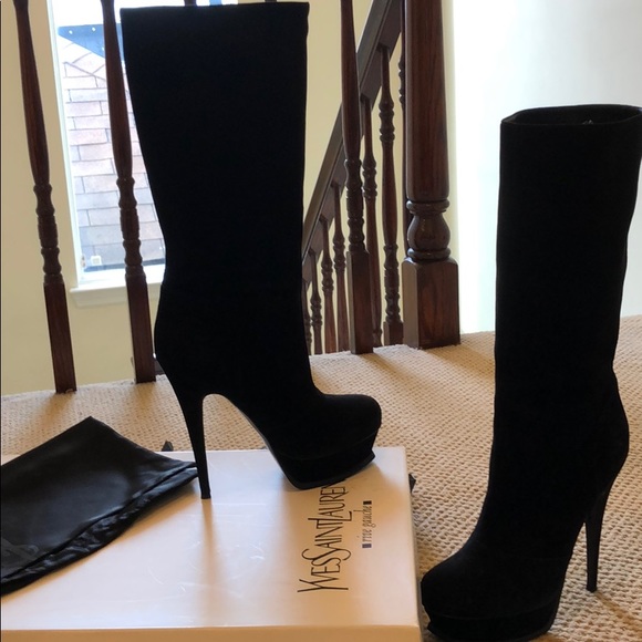 YSL Tribute 105 Platform Boot - Picture 6 of 9